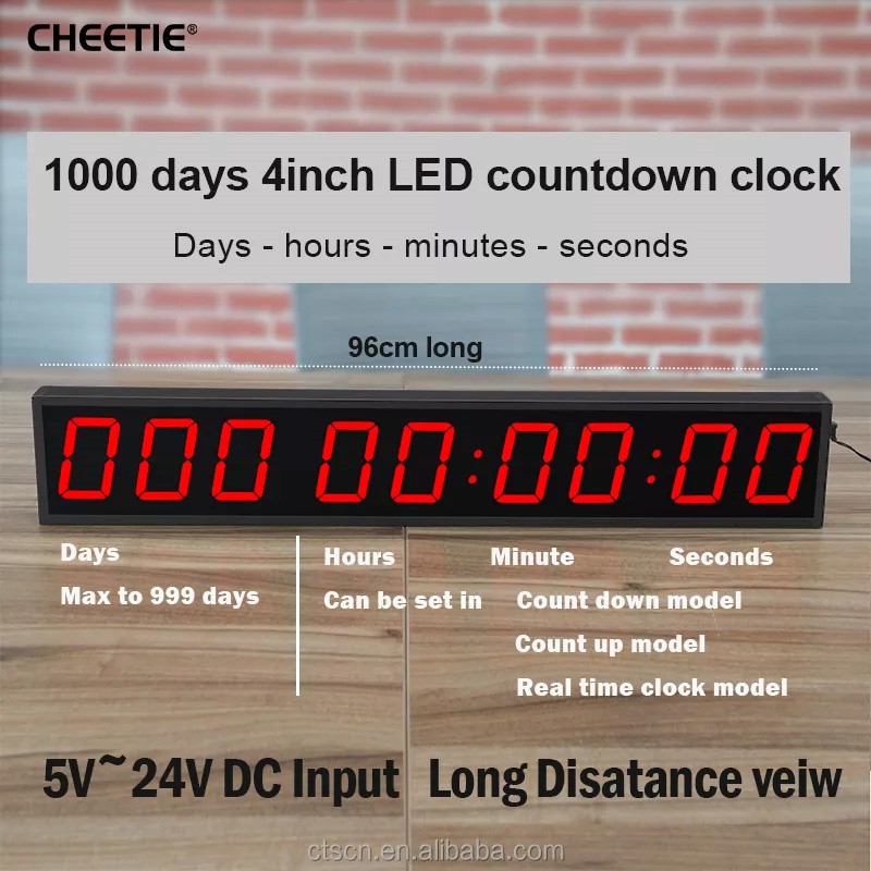 1000 days countup timer