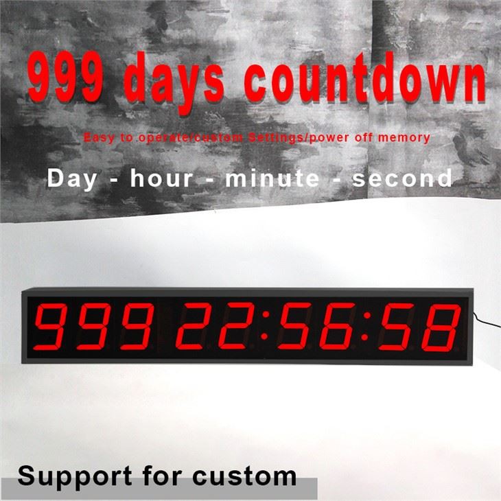 led event countdown wall clock