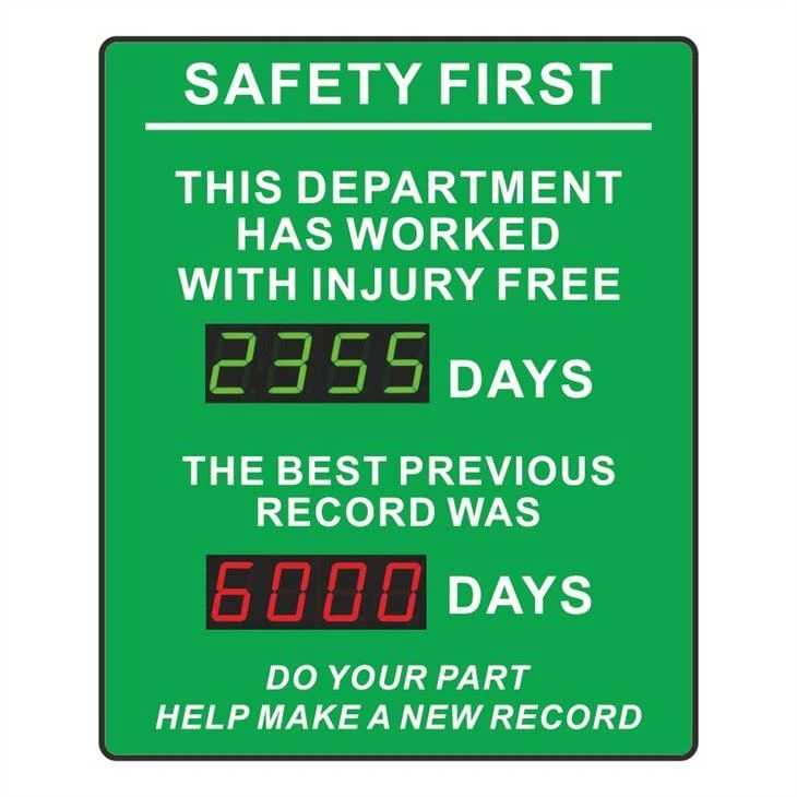 led digital saftey counter