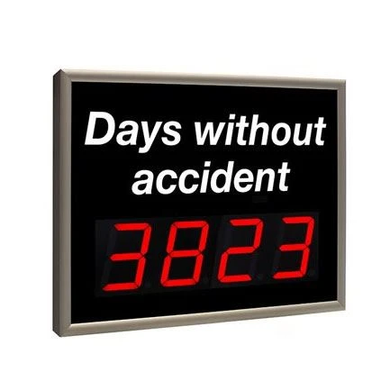 led number display accident counter