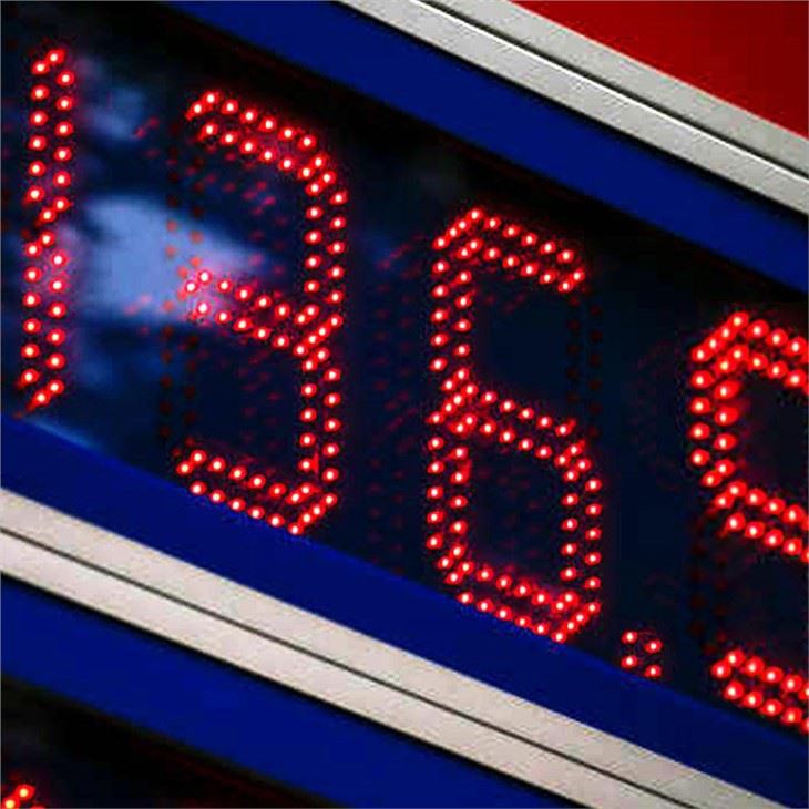 gas price sign