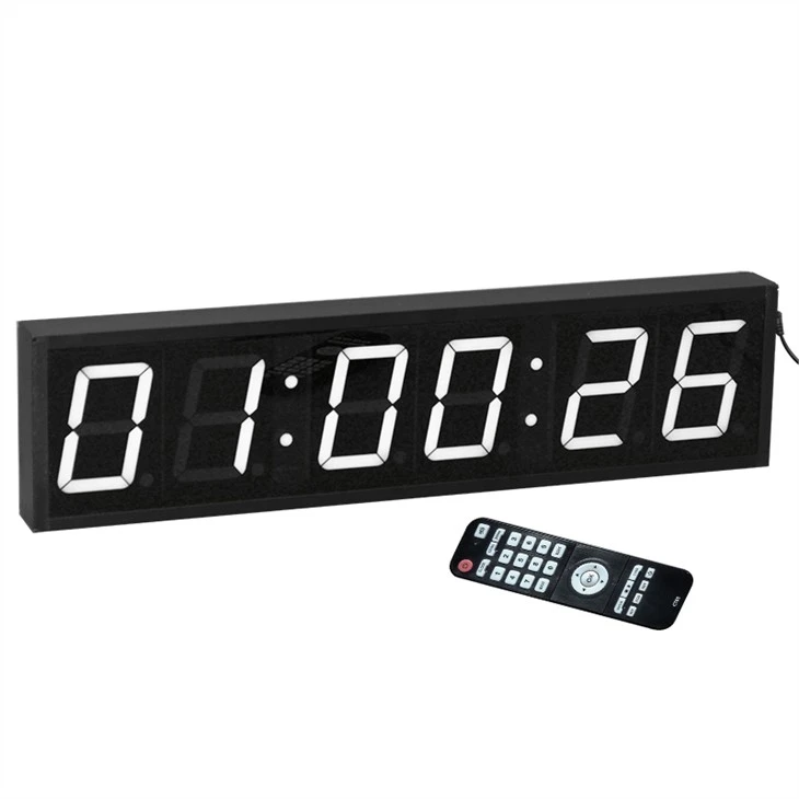 3D white led clock